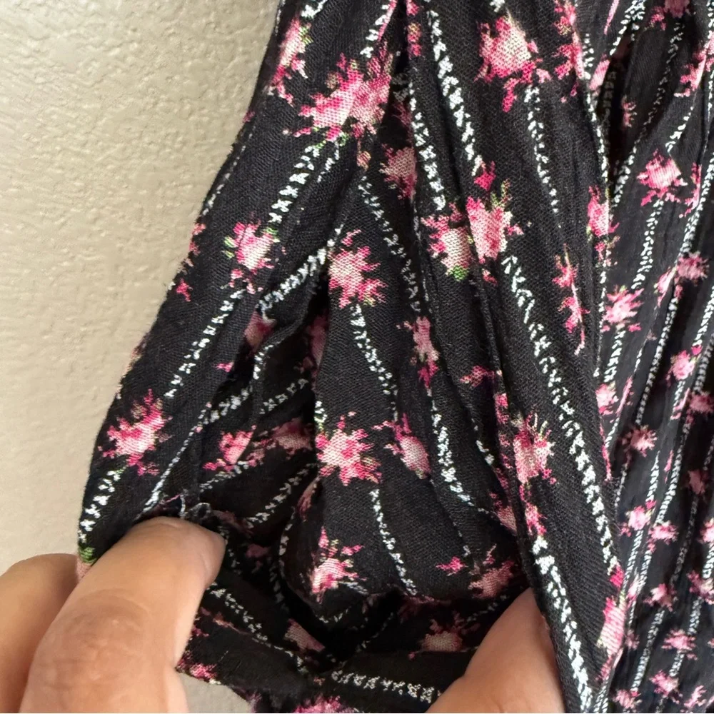 Black Tape Black and‎ Pink Floral Maxi Dress Sz S NWT - Picture 12 of 12
